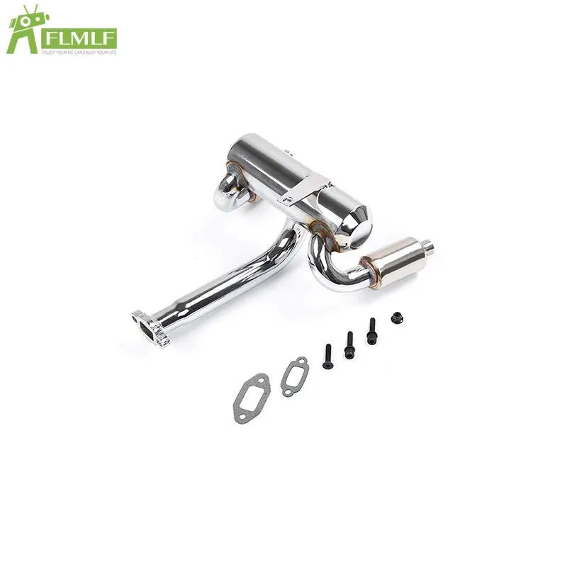 2 Hole Exhaust Pipe Silencer Power Riser or Rear Bumper Kit Fit for 1/5 HPI ROFUN BAHA ROVAN KM BAJA 5B Rc Car Toys Parts