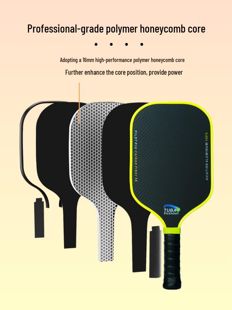 3K Carbon Fiber Pickleball Paddle Set - Advanced Matte Sports Equipment