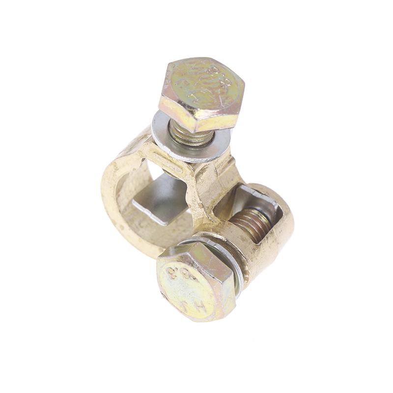 2 Stück Multifunktionaler Batterieklemmen Reiner Kupfer Batteriekontakt Automobil LKW Universal Reiner Kupfer Batterieklemme