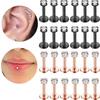 12Pcs 12 Pcs Set Stainless Steel Ear Studs Prevent Allergy Body Jewelry Lip Labret for Women Men