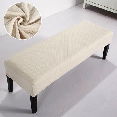 Rhombus Jacquard Bench Cover For Bedroom Dining Room Stretch Home Decor Piano Makeup Chair Covers Anti -Dirty Long Seat Protector