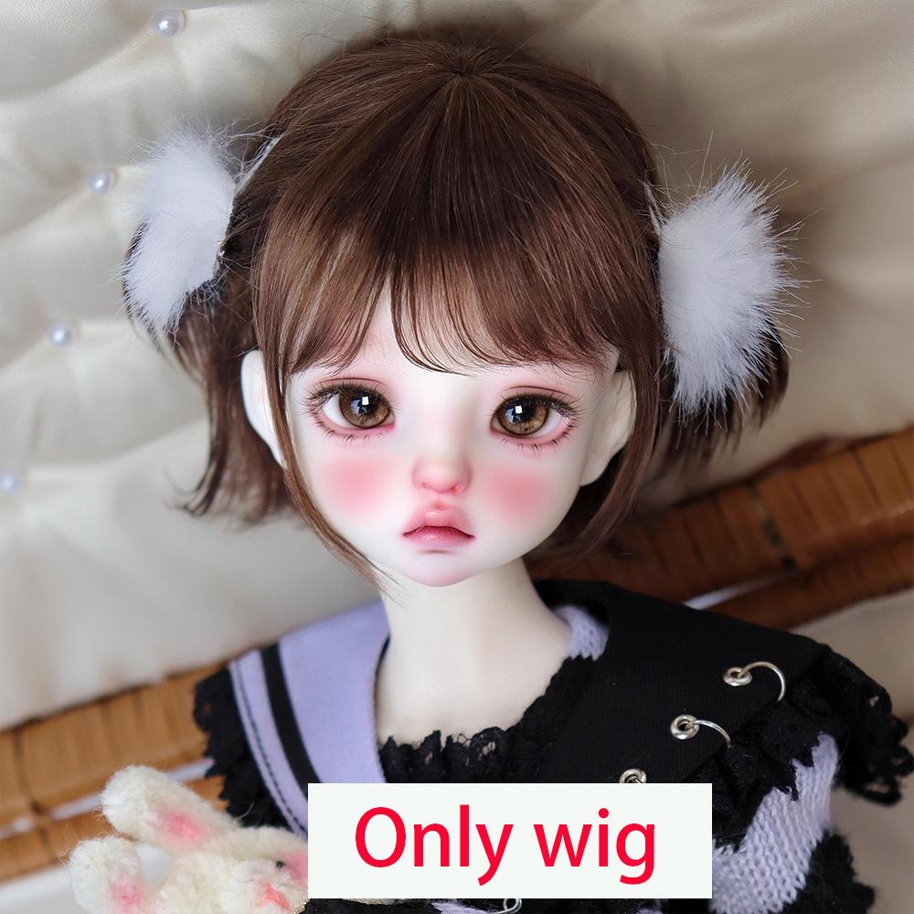 Awen Bjd Wig Mohair 1/4, 1/6 BJD Bangs Straight Short High-layered Long Hair for 30-40cm BJD DD SD Doll Hair In Multiple Colors