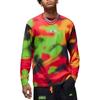 Tie-Dye Print Rundhals Langarm T-Shirt Herren Tops Mehrfarbig DV1478-010