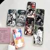 Comics Oosaki Nana Hot Japan For IPhone 16 15 14 13 12 11 Pro Max X XS MAX Plus Translucent Black Phone Cover