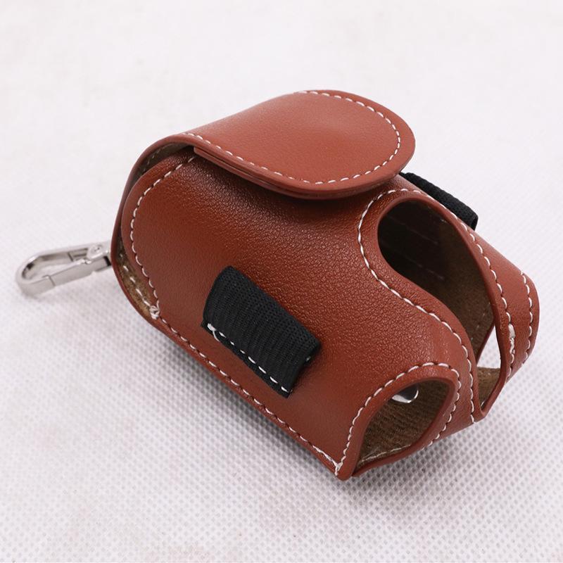 In-Stock Waist-Mounted Leather Golf Ball Bag - Compact PU Leather Design