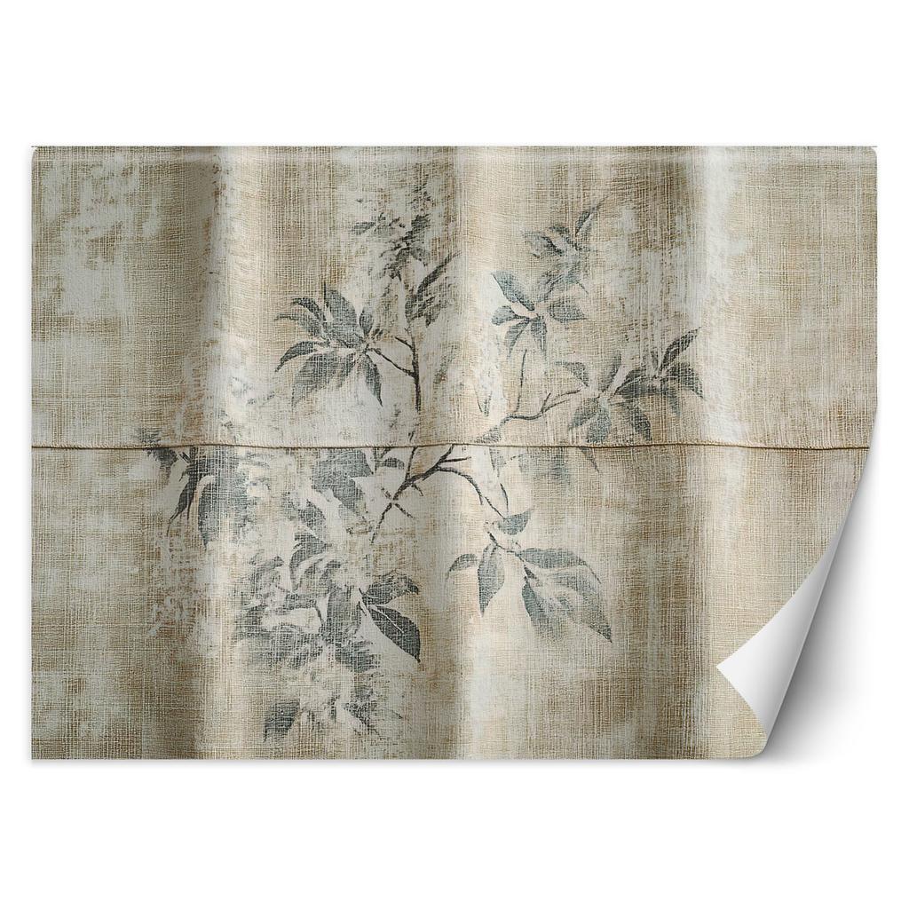 Wallpaper Leaves of a Plant On a Textured Background