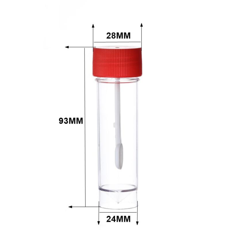 10Pcs Mixed Capacities Sample Bottle Set With Leak Proof Lids Sampling Spoons For Lab Cosmetic Dispensing Storage