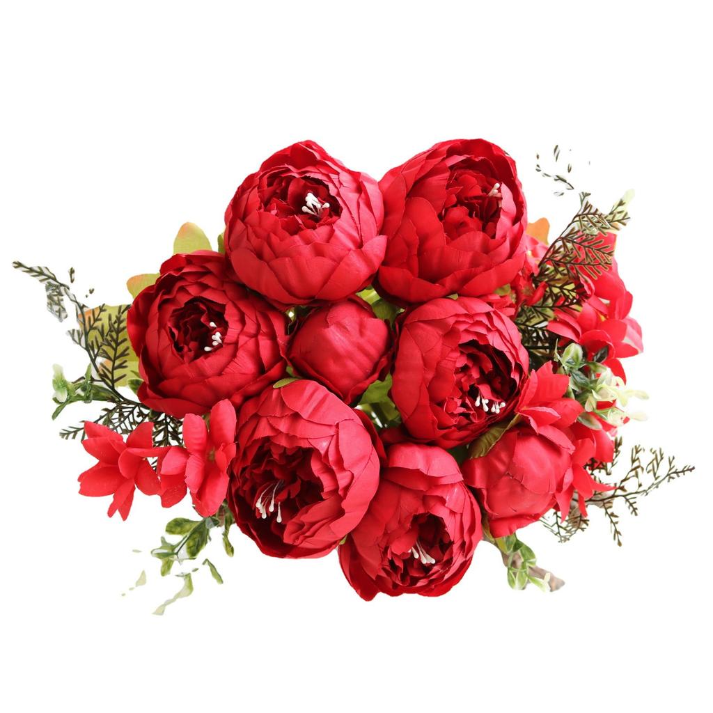 12 Pcs Rose Finte In Seta Artificiale Bouquet Fiori Finti Di Rosa Con Steli Lunghi Fiori Artificiali Fiori Artificiali Rose Finte Fiori Artificiali, Per Decorazioni Per La Casa Di Nozze(Champagne - Foto 9