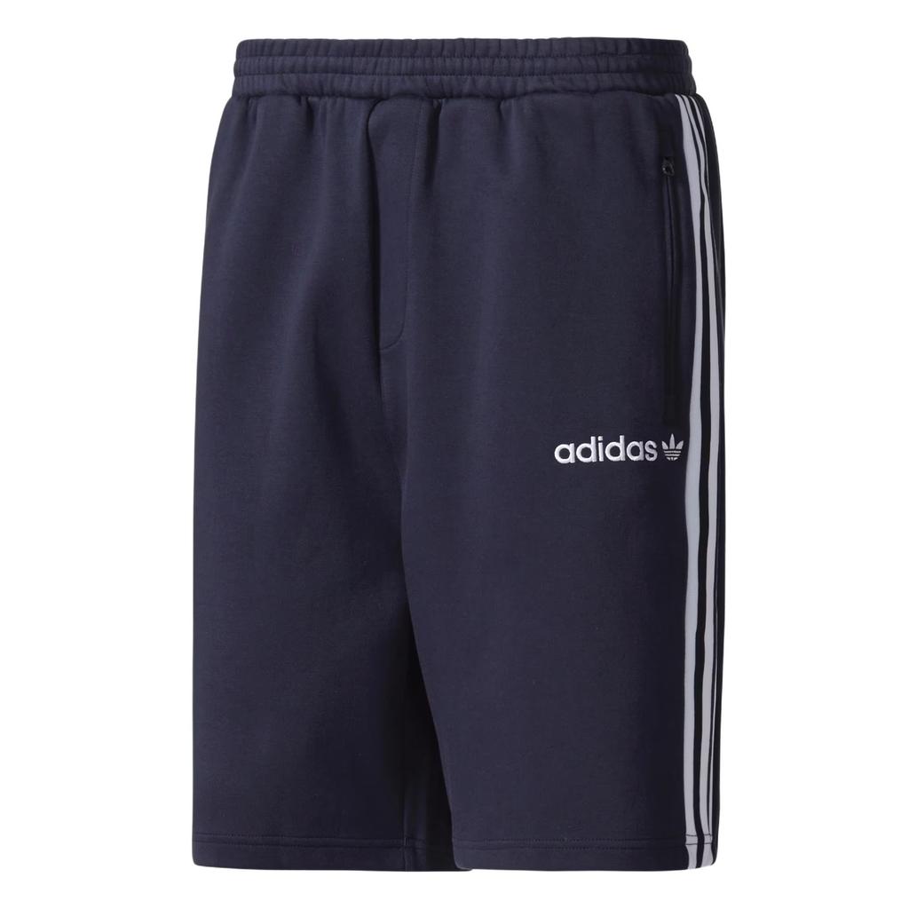 Adidas Originals Minoh Knitted Striped Slim Fit Letter Casual Shorts Men Shorts Legendary-Ink-Blue BR6884