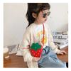 Nuova borsa per bambini Cartone animato Principessa Ragazza Bambina carina Borsa a tracolla a forma di fragola Moda Borsa per bambine straniere Regalo di Natale