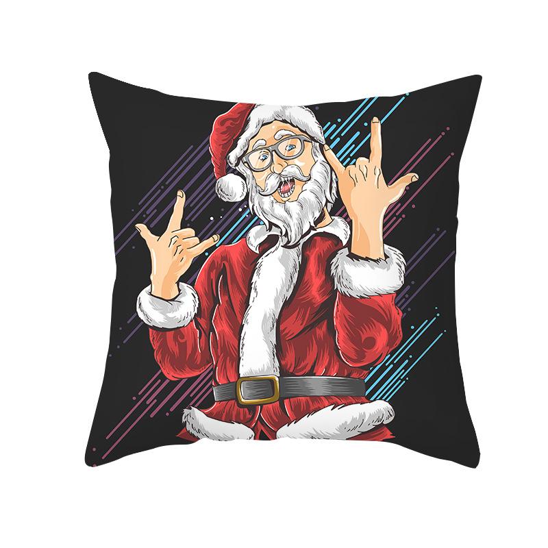 Nordische Weihnachtskissenbezug Schwarz Gold Serie Pfirsichhaut Kissenbezug Büro Sofa Kissenbezug Zuhause