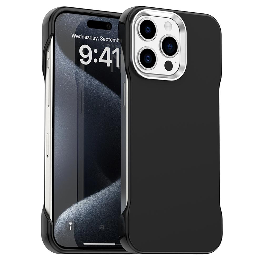 For iPhone 15 Pro Magnetic Case Frameless Ultra Thin TPU+PET Phone Cover Reinforced Corners