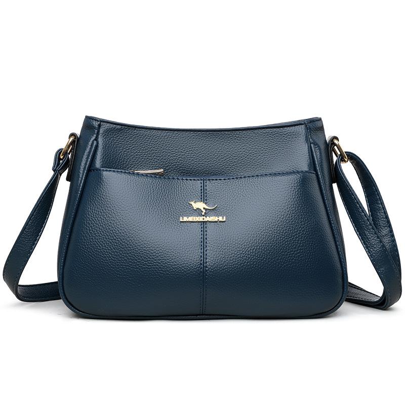 Spring and summer new simple and versatile texture single shoulder oblique span middle-aged mother bag women's popular fashion commuter bag