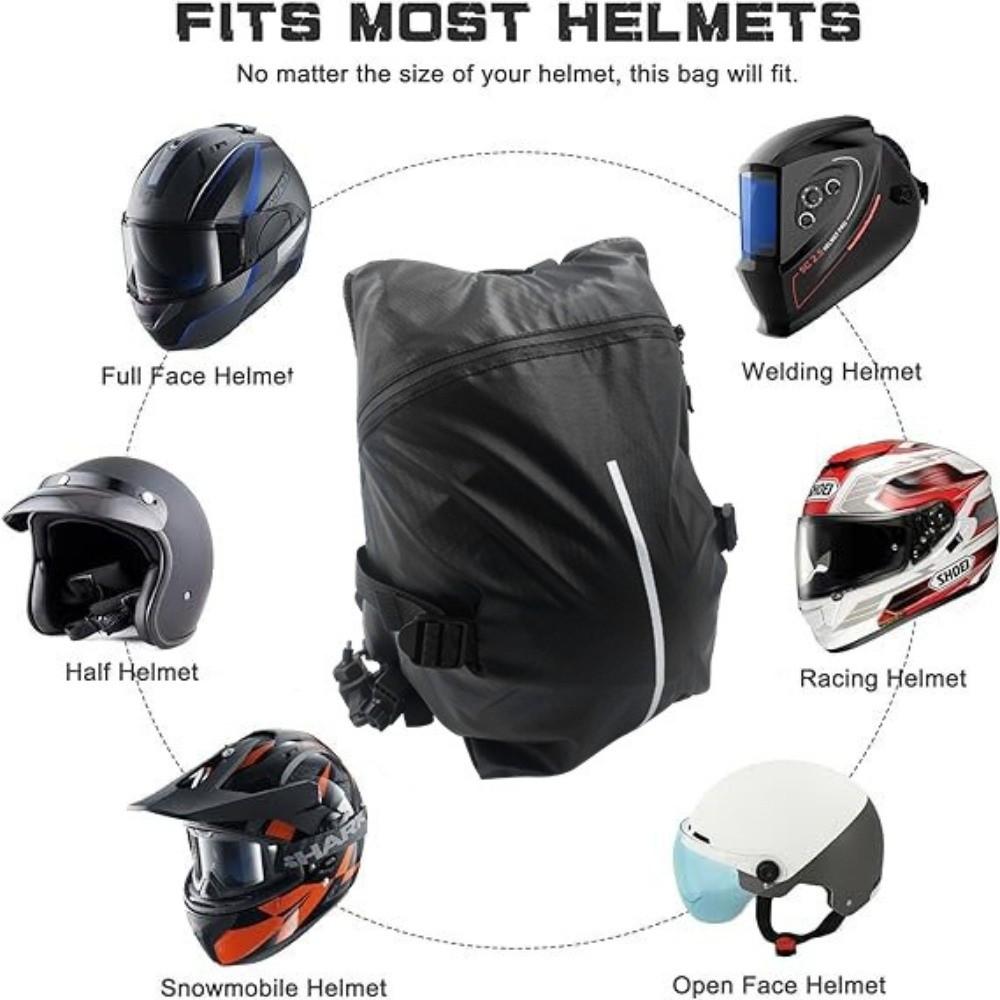 New Waterproof Motorcycle Backpack Large Capacity Reflective Helmet Backpack Durable Travel Backpack Commuting
