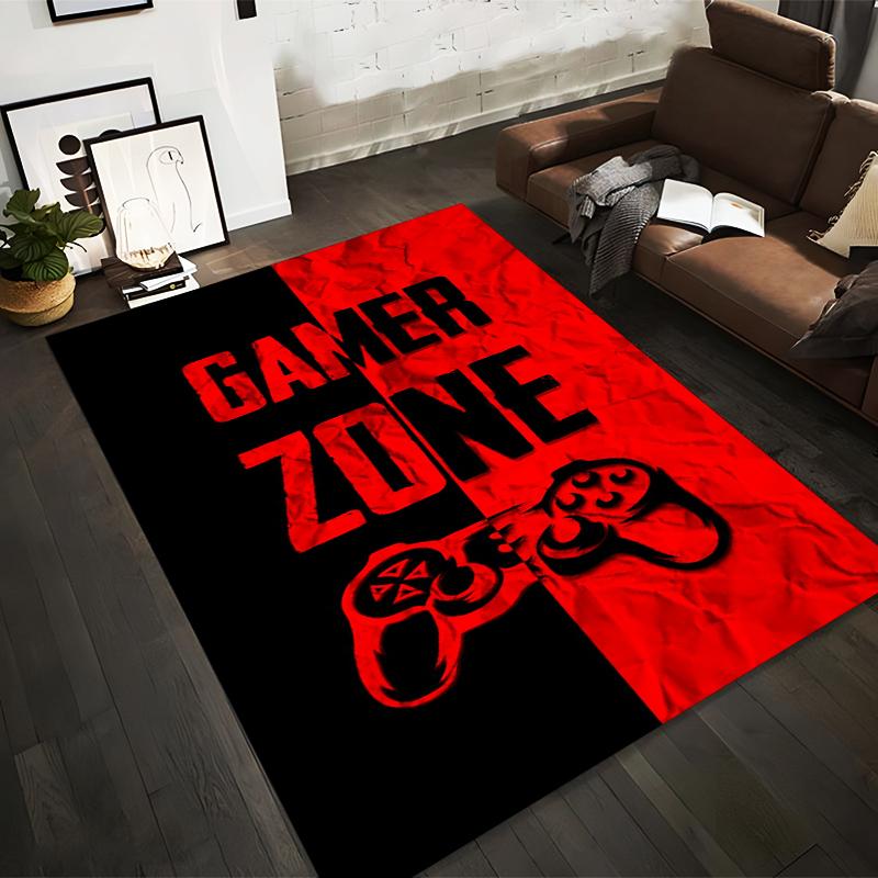 

Gaming Carpet with Gamer Zone Text and Console Controller Design Suitable for use as an anti-slip for living room bedroom sofas 40x60cm( 15x23in )