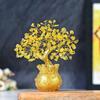 Citrine Tree Of Life Bonsai, Feng Shui, Gold Crystal Ornaments - 7 X 3 Inch