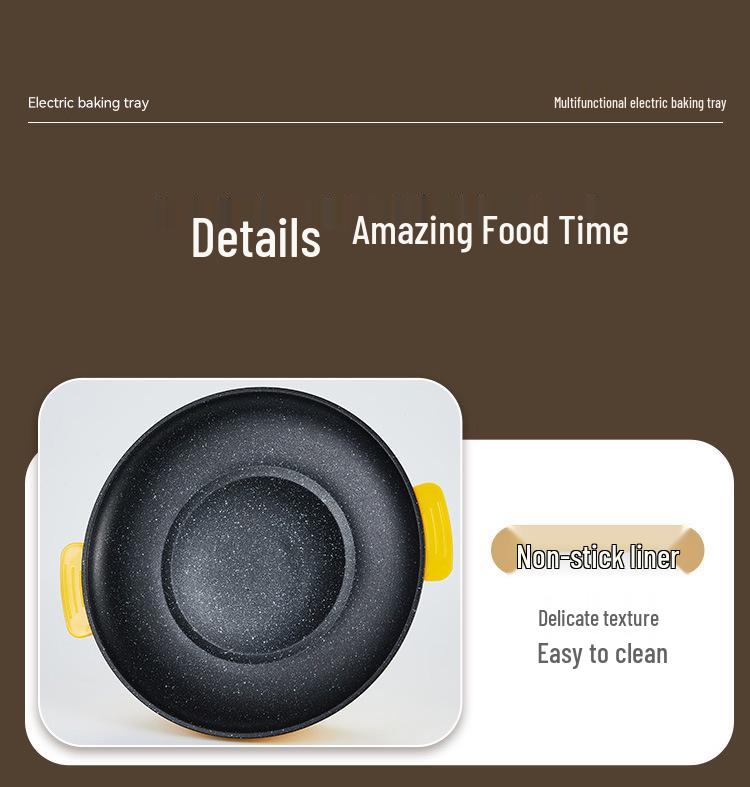 Multifunctional Portable Electric Grill: Household BBQ Pan & Oven