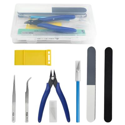 WMYCONGCONG Plastic Model Tool Set for Includes Knife Replacement Precision and Storage Perfect for Plastic Model Making and Kit, 9-Piece Beginners,