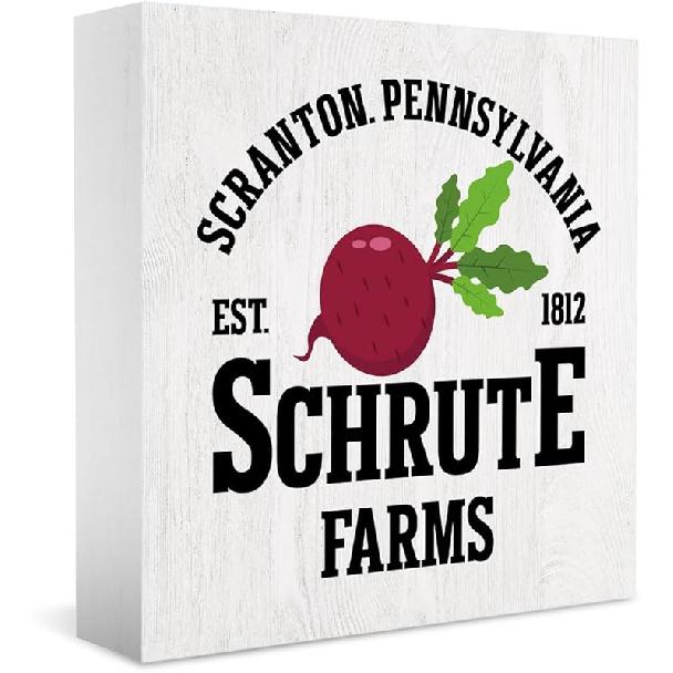 Смешные Медведи Свекла Звездный Крейсер Галактика Офисная Табличка Офисные Украшения Полка в Кабинке Стола Декор для Кабинета Дуайт Сериал Подарок для Начальника Коллег Офисных Фанатов 5 X Farms