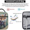 Fox Thermal Lunch Box Insulated Lunch Bag Reusable Cooler Bag for Women Girl Boy Bento Bag for School Work Picnic Hiking