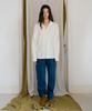 Poeteuseoul Double Collar Shirt_Cream