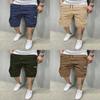 Casual Mens Cargo Shorts With Polyester Fabric For Summer Youth Fashion