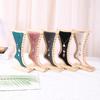 Creative Velvet Wooden Board Holder Storage Jewelry Hanging Stand  Desktop Use