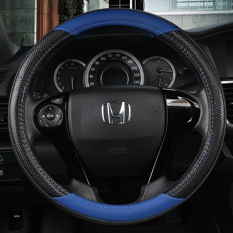 PU Leather Car Steering Wheel Cover For Honda Accord 9 2013-2017 Crosstour 2013-2015 Odyssey 2013 2014 2015 Auto Accessories