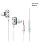 Dual Dynamic Circle Heavy Bass In-Ear Wired Earphone Headphone with Microphone