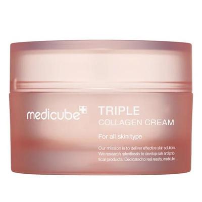 Trojitý kolagénový krém, hydratačný, kórejská kozmetika, Kbeauty, ukážka