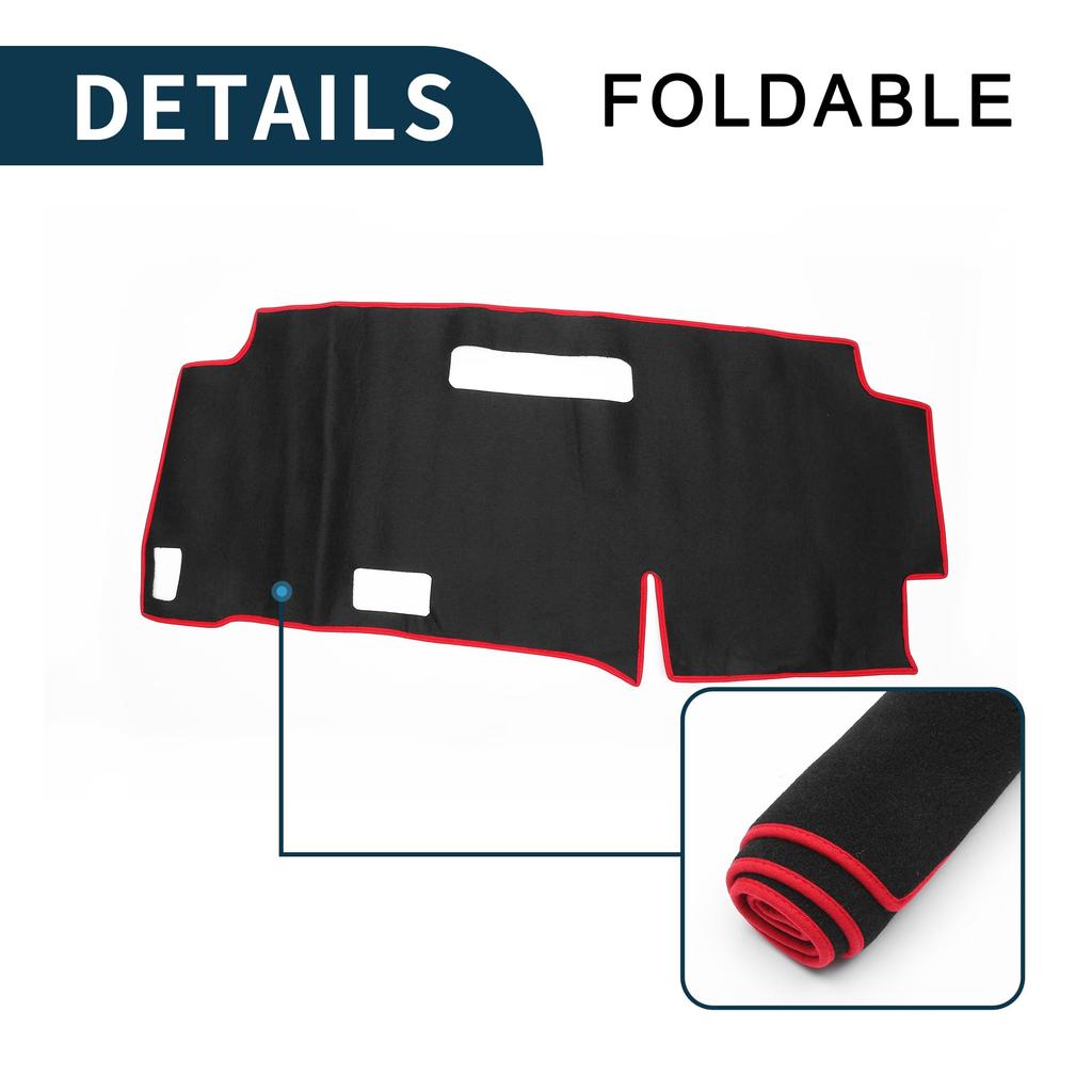 TUCKBOLD Foldable Dashboard Mat for Nissan Serena C28 with Stickers 2015-2024 (1 Set)
