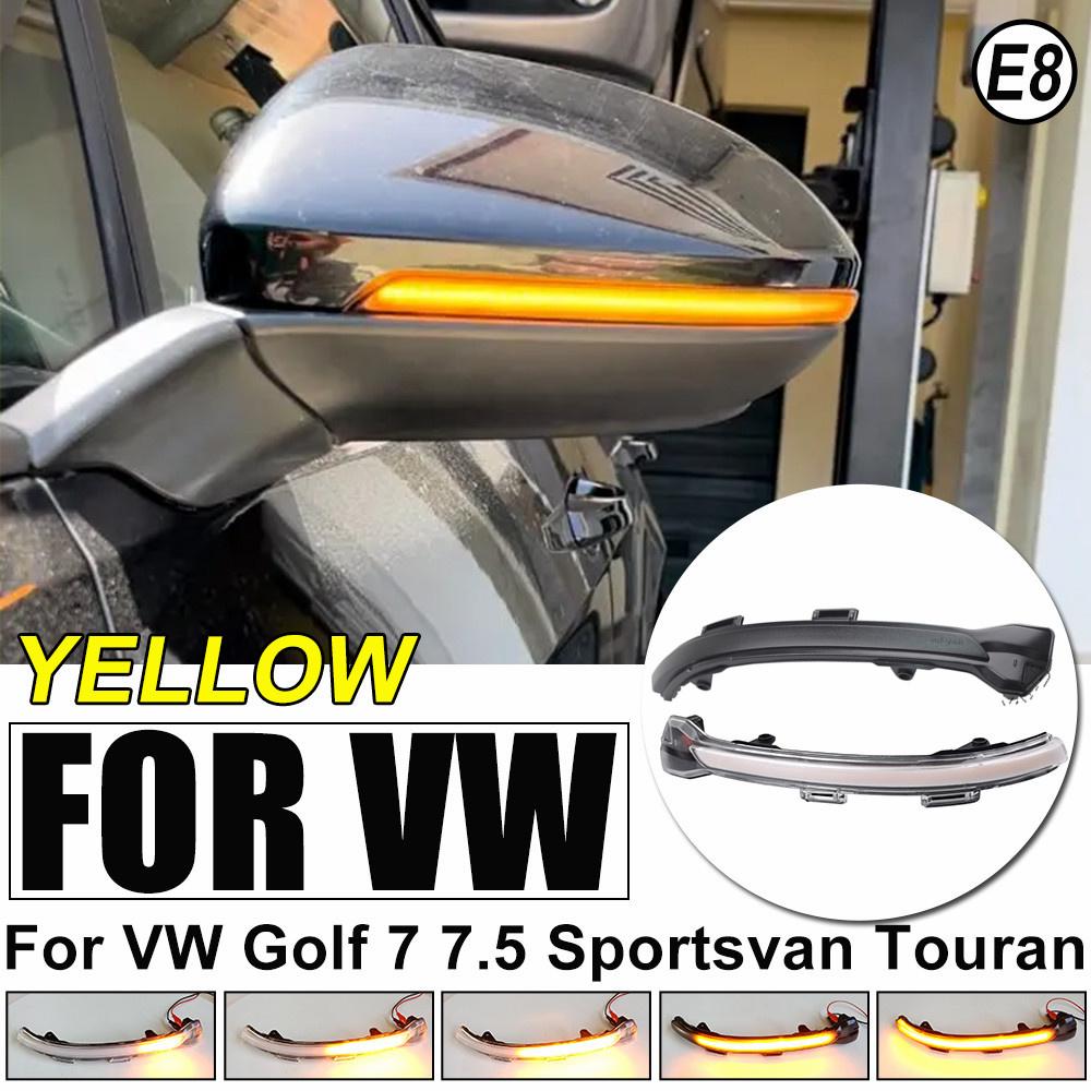 For VW Golf 7 VII MK7.5 JETTA MK7 Touran Dynamic Turn Signal LED Side Wing Rearview Mirror Indicator Blinker Sequential Light