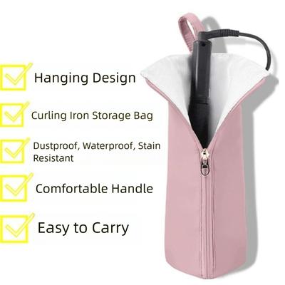 HighTemperature Curling Iron Bag Waterproof Heat-Resistant Straightener Storage Pouch Dustproof Protective Cover