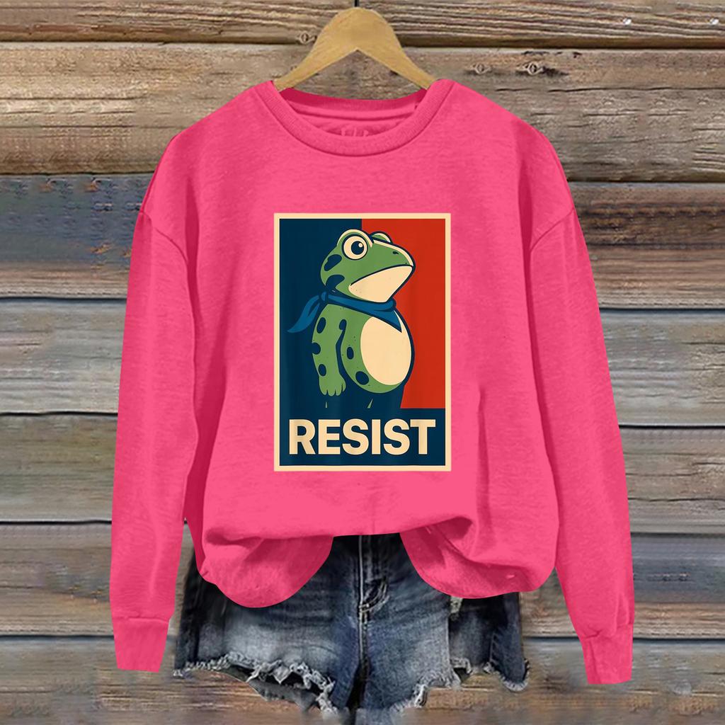 Women's Fashion Daily Versatile Casual Sweatshirts Long Sleeve Round Neck Top Sweatshirts