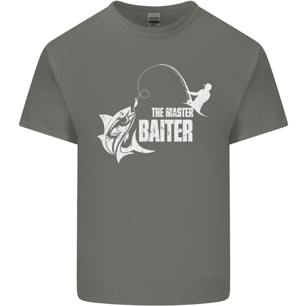 Fishing the Master Baiter Funny FisherUnisex Unisexs Light Cotton TShirt