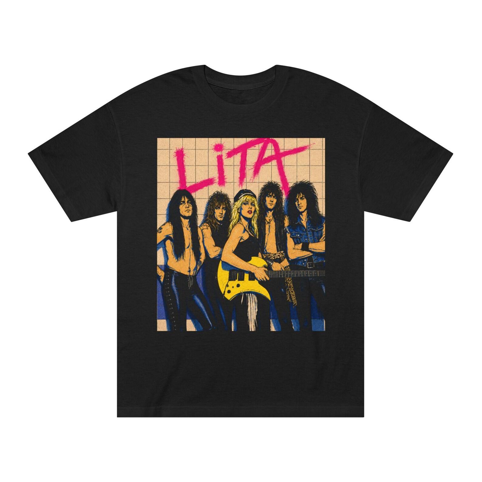 Lita Ford and Band 1988 Graphic Tee | 80s Rock Guitar Band Shirt 3XL