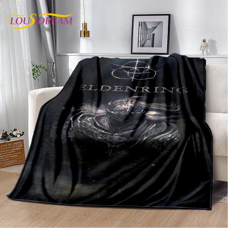 Elden Ring 3D Printed Game Gamer Soft Plush Blanket,Flannel Blanket Throw Blanket for Living Room Bedroom Bed Sofa Picnic Cover