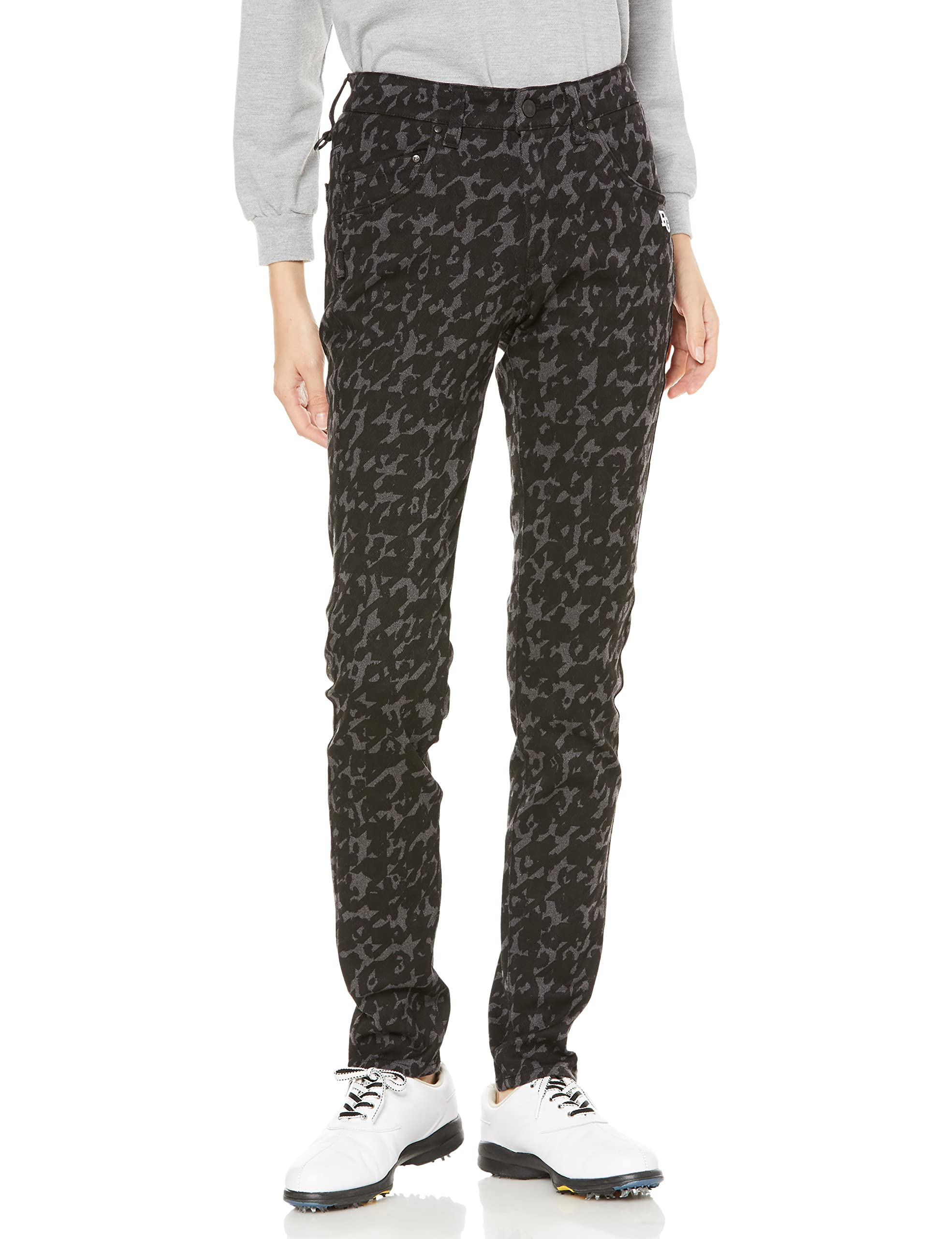

Long Pants High Power Stretch Twill Leopard x Houndstooth Pattern Washable 2 [Pearly Gates] Women s C/Pu / 055-2231016 021_Gray [L]