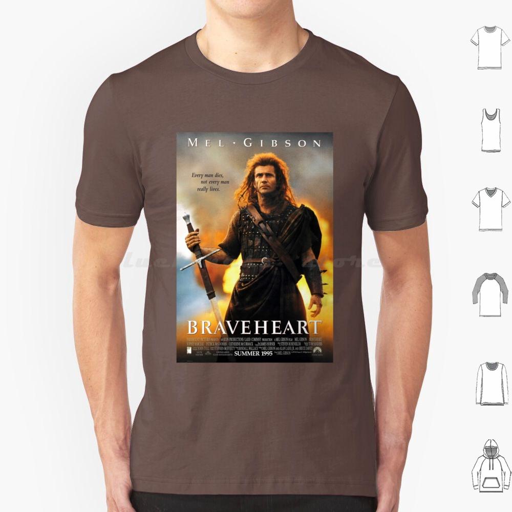 T-shirt Braveheart Cotone Uomo Donna Stampa DIY Wallace Braveheart Mel Scozia Altopiani William Wallace Ogni Uomo Muore