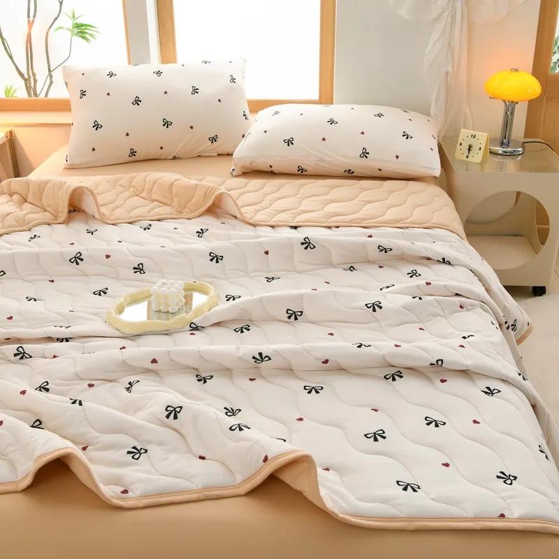 TheSummer Florals Pattern Quilt Washes The Cotton Air Conditioner To Be Possible Machine Washes The Quilt Core Dormitory Single