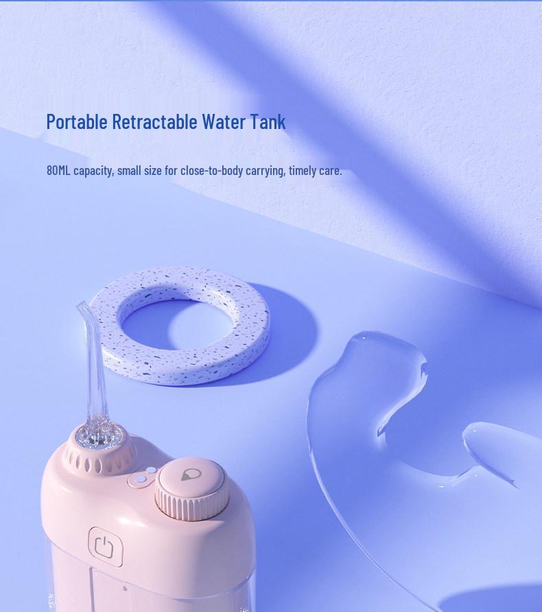 Compact Electric Water Flosser for Oral Care and Tartar Removal