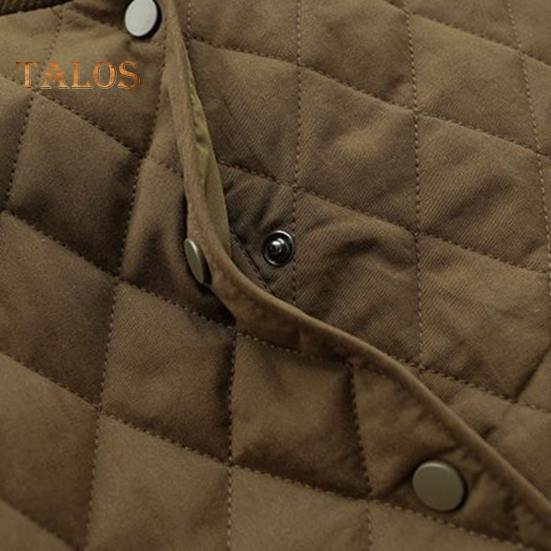 Damenjacke Stehkragen Langarm Rautenstruktur Einreihig Elastische Bündchen Einfarbig Taschen Sport Lady Coat