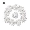 10PCS Flower Rhinestone Pearl Buttons Flatback Plating Hairpin Decoration DIY Craft Apparel Sewing Accessories Flower Buttons