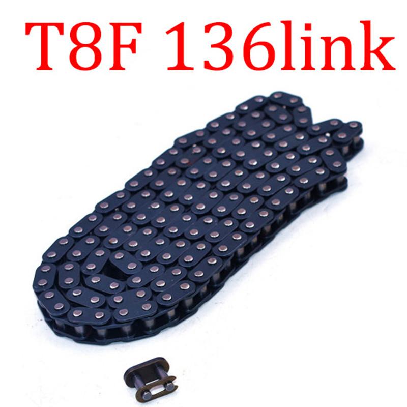 47cc 49cc T8F Kette 136 Glieder und 38 54 74 Zähne Kettenrad für Mini Moto ATV Quad 2-Takt Motor Teile Zubehör blue