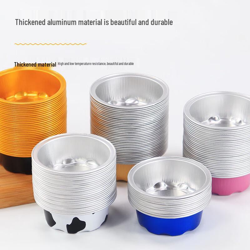 WS 50ml Aluminum Foil Baking Cups for Desserts (2000 Count)