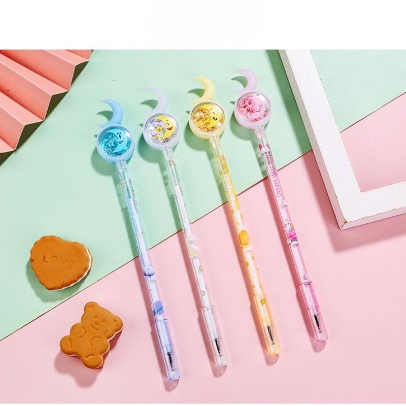 1Pc Glitter Moon Pen for School & Office | Smooth Writing & Quick-Drying Back To School Gifts During The Back To School Season Suitable for School