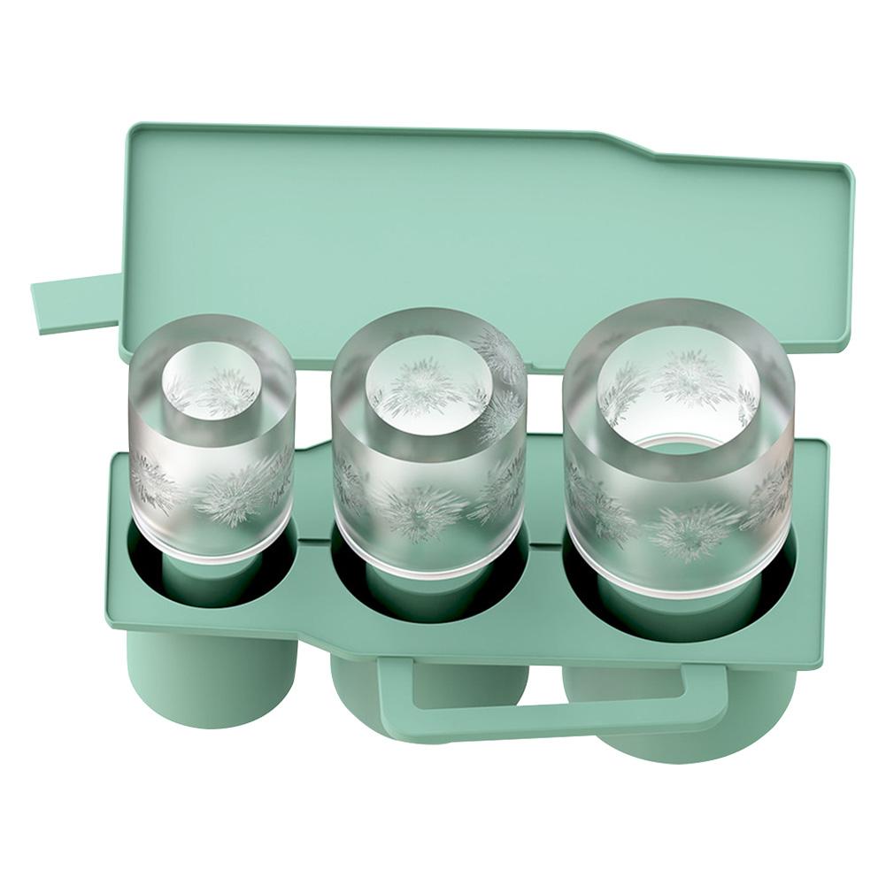 Ice Cube Tray for 20-40oz Tumbler Cup with Lid Easy Fill and Release Ice Maker for Chilling Whiskey Cocktails Drinks Coffee