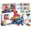 Children'S Police Parking Track Car Pass Building Electric Track Engineering Alloy Car Toys