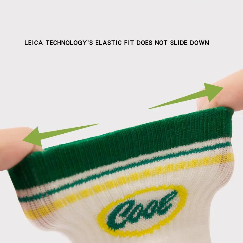 Spring Summer Striped Kids Boys Socks Letter High Resilience Casual Breathable Comfortable Mesh Sports Socks for Children Boys