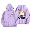 Children's Casual Fashion Halloween Print Long-Sleeved Hooded Sweatshirt